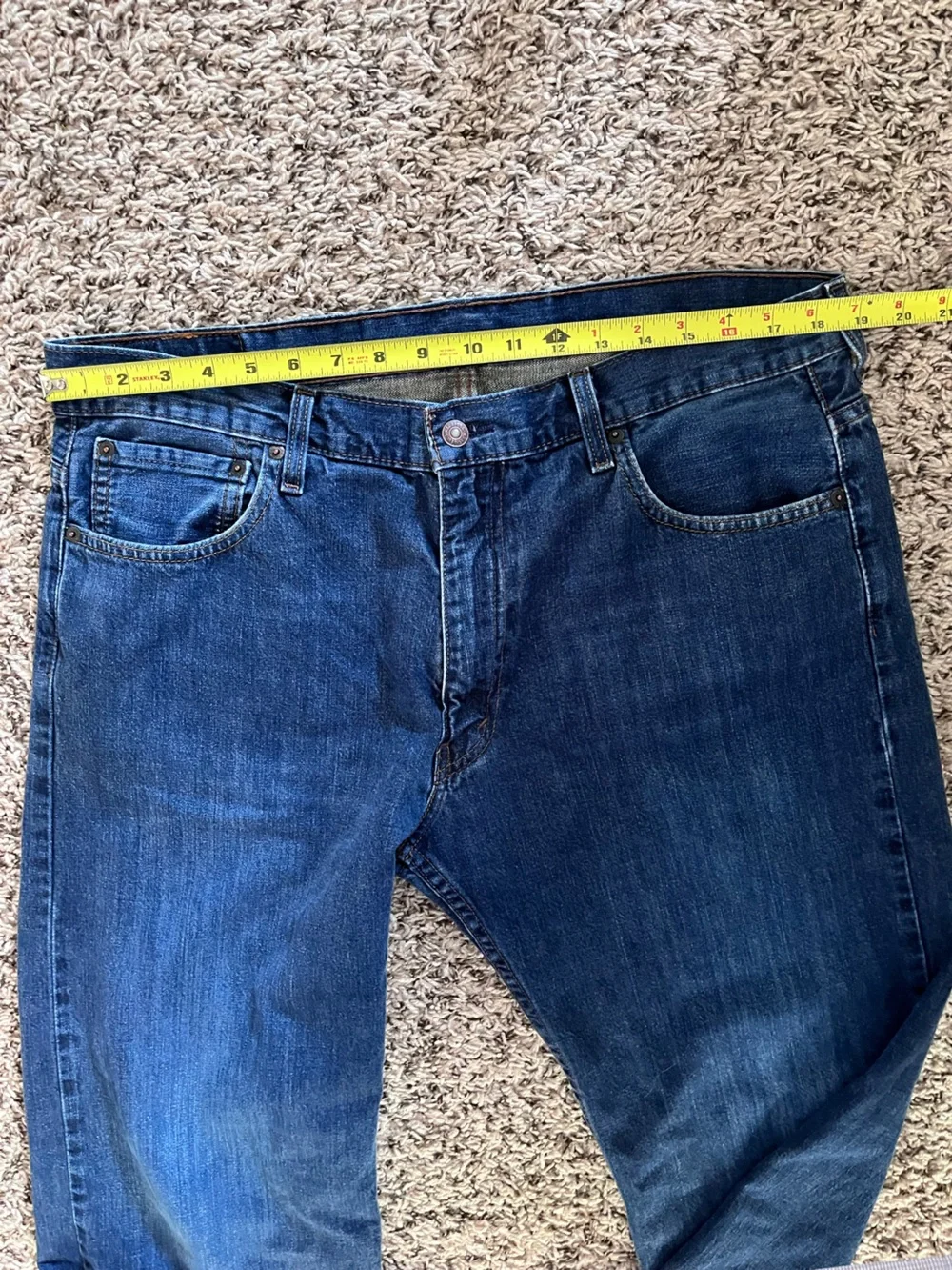 Levis 569 Loose Straight Leg Jeans Mens 36x33 Blue Denim Medium‎ Wash
